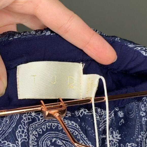 The Jetset Diaries Midnight Paisley Print Romper Size Small Blue New - Picture 8 of 10